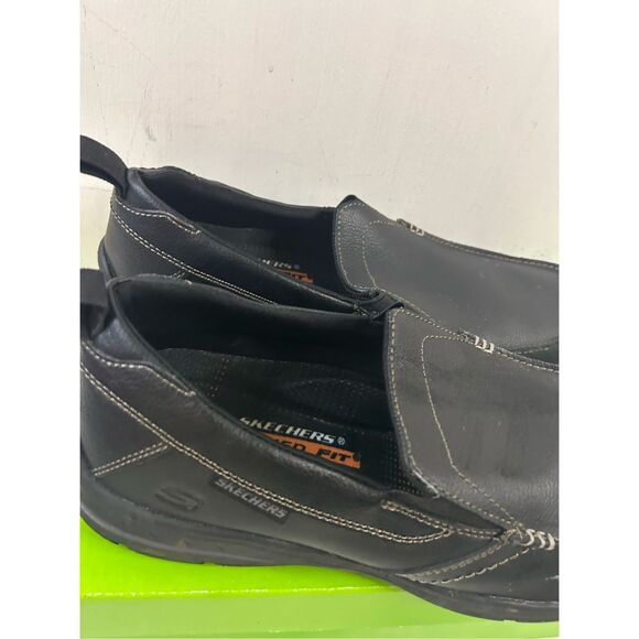 Skechers relaxed Fit Air-cooled memory foam loafers men’s 9 black - Picture 4 of 8
